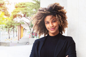 Beautiful smiling woman, Michael Anthony Salon DC